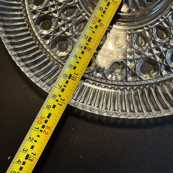 Vintage Federal Glass Windsor Clear Service Plate 11" - Picture 2 of 6
